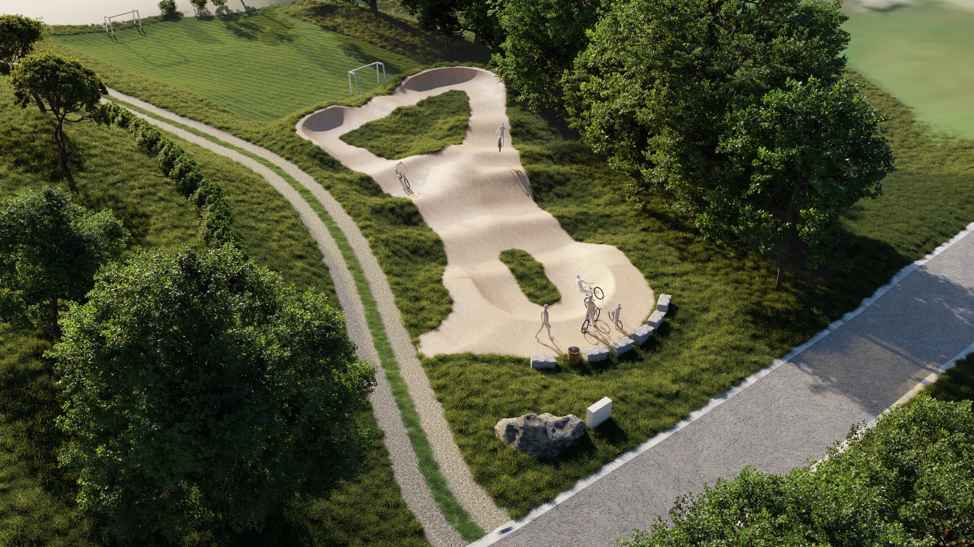 Pumptrack von oben